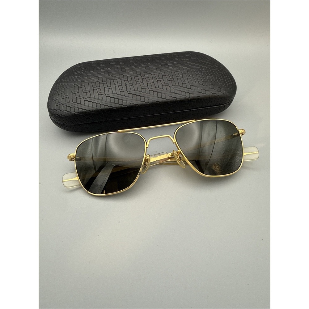 Solaray Optical Genuine HGU-4/P Military Aviator Sunglasses w/ Case Deadstock